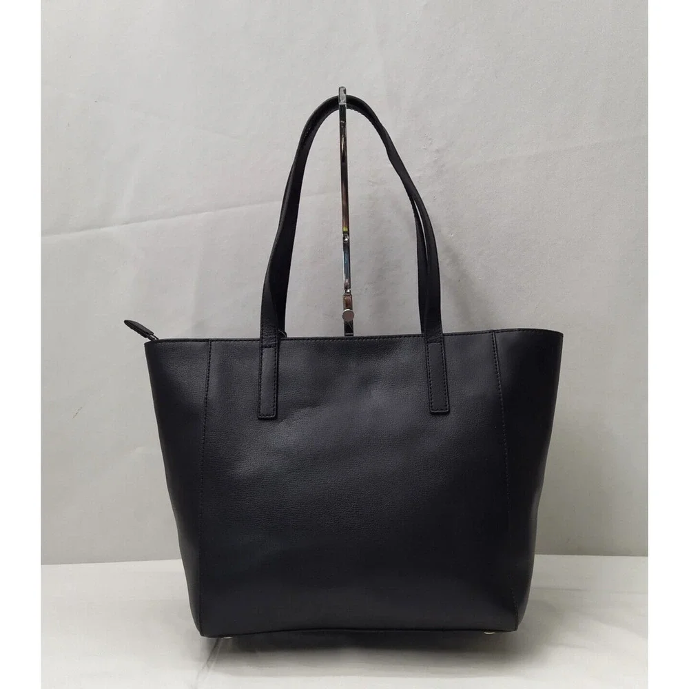 Michael Kors Rivington Black Leather Turnlock Double Handles Tote Bag - $278 - Picture 2 of 16